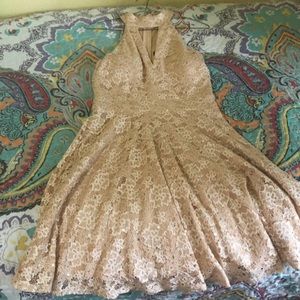 Beige/nude junior dress